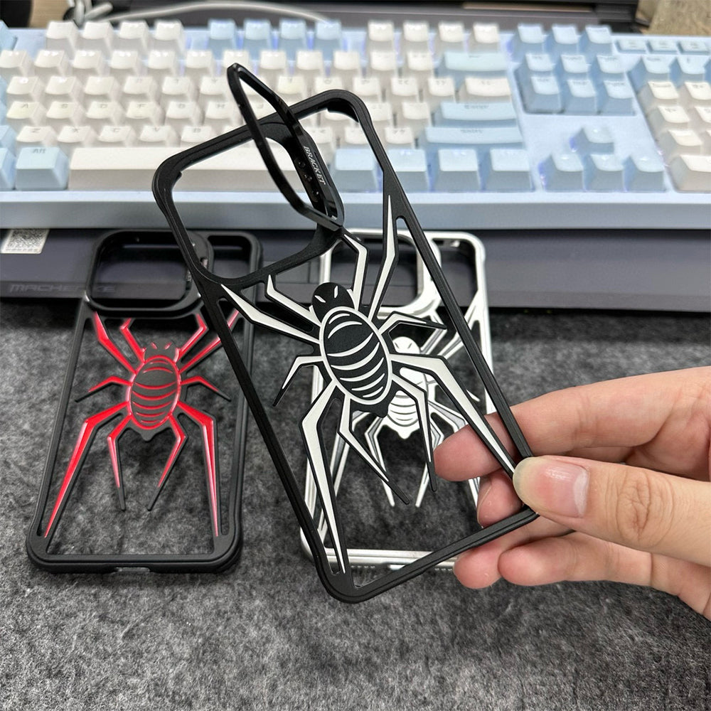 Spider Design Smart Kickstand Bumper Phone Case- iPhone 13 Pro Max