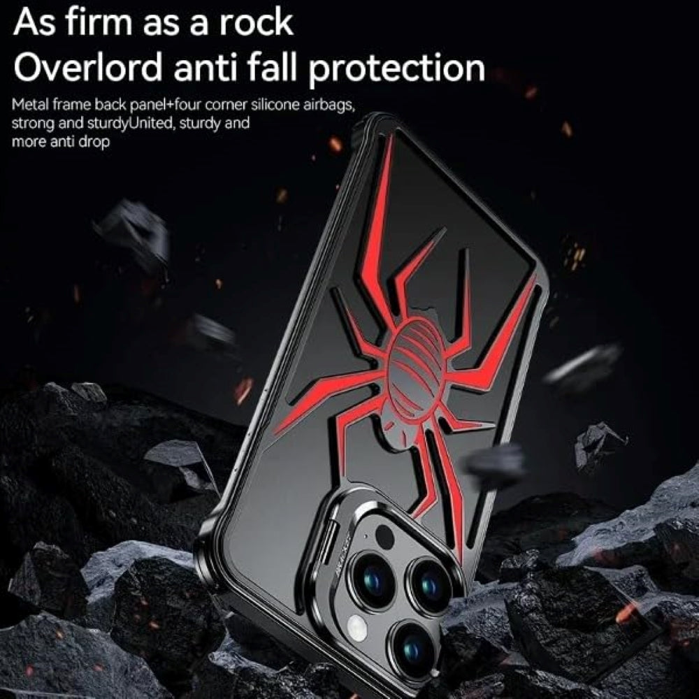 Spider Design Smart Kickstand Bumper Phone Case- iPhone 13 Pro Max