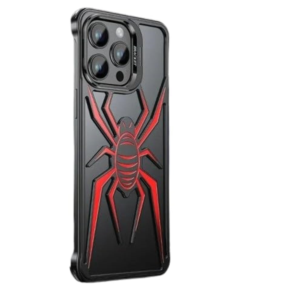 Spider Design Smart Kickstand Bumper Phone Case - iPhone 14