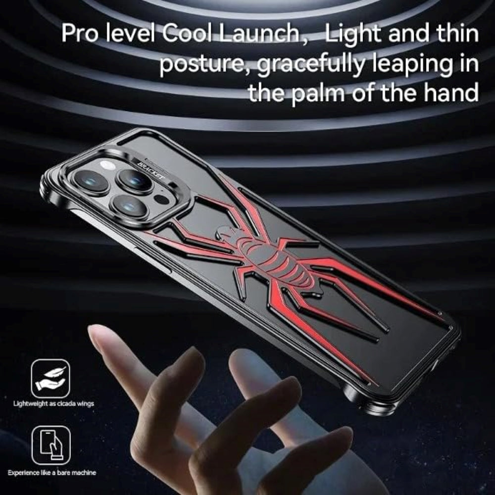 Spider Design Smart Kickstand Bumper Phone Case- iPhone 13 Pro Max