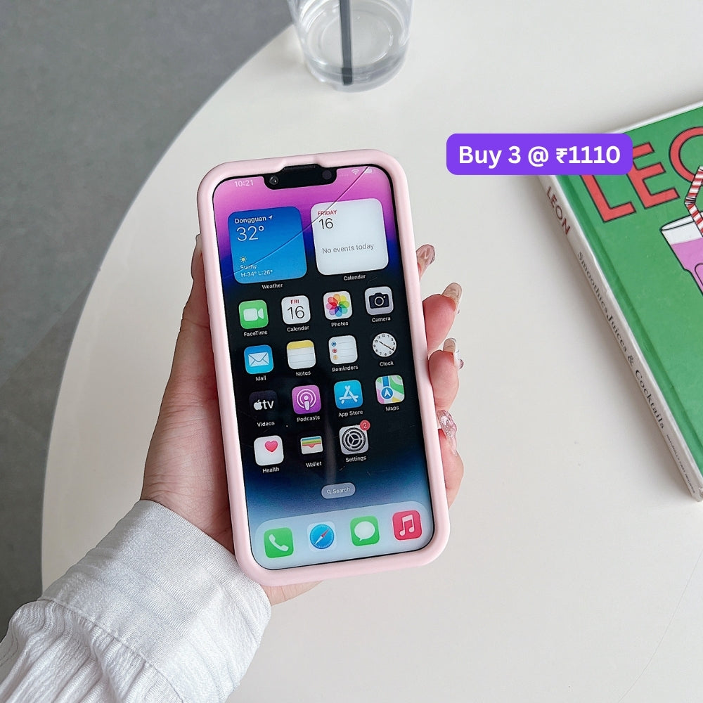 Spring Flower Stand Silicone Soft Phone Case | Mobile Cover - iPhone 13