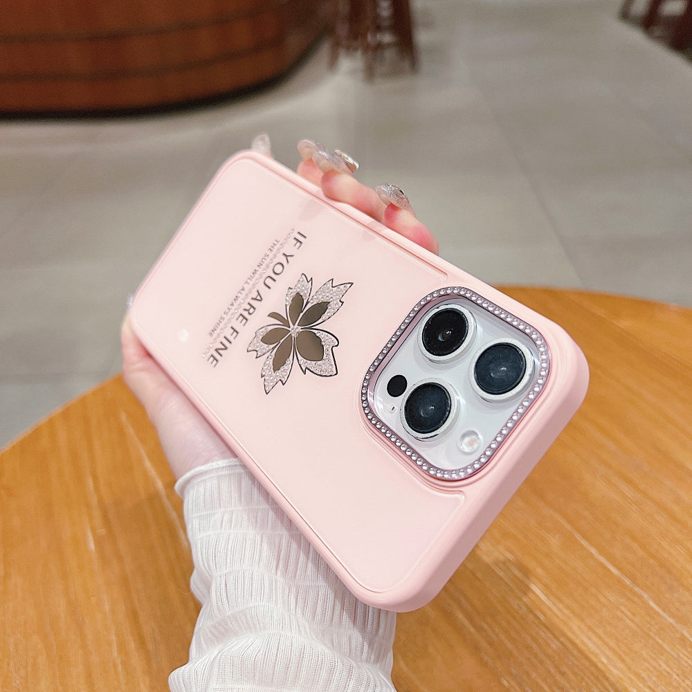 Stamping Leave Design TPU (Soft) Phone Case - iPhone 16 Plus