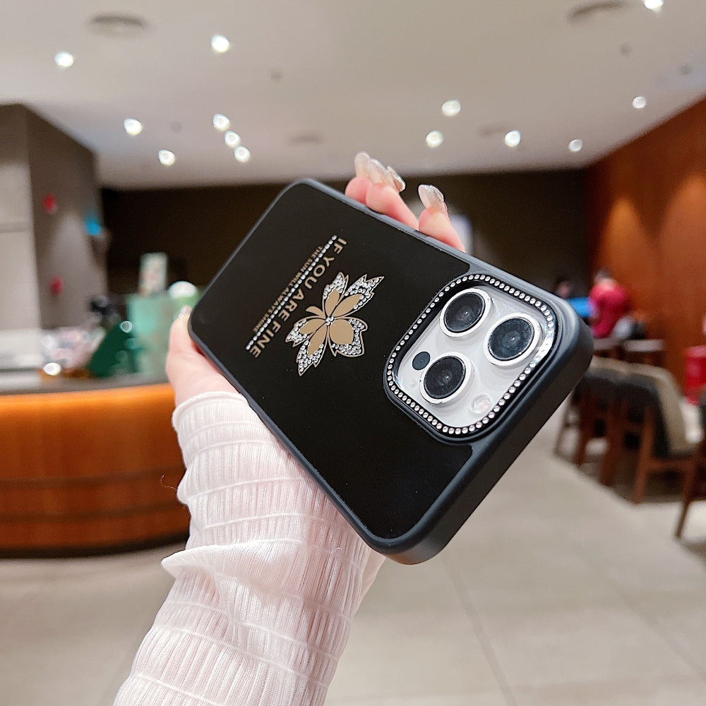 Stamping Leave Design TPU (Soft) Phone Case - iPhone 16 Plus