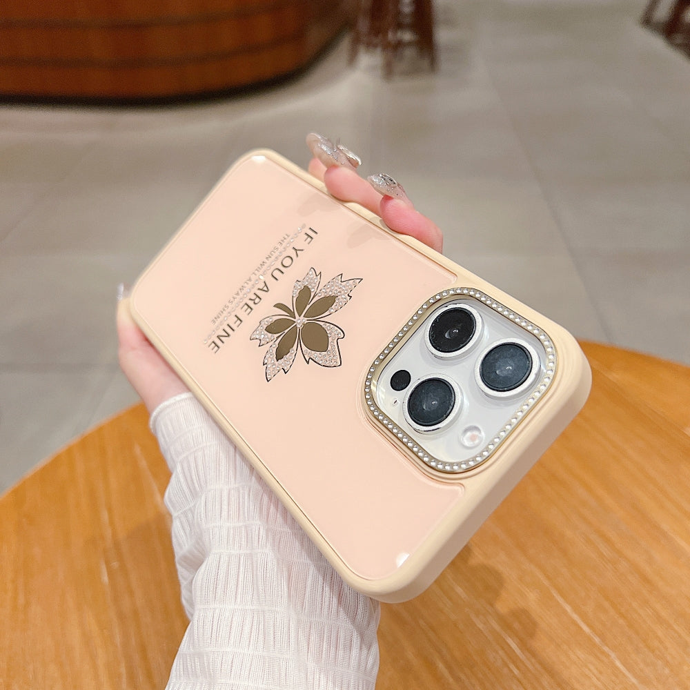 Stamping Leave Design TPU (Soft) Phone Case - iPhone 16 Plus