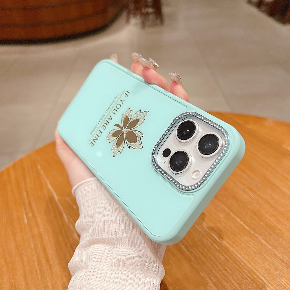 Stamping Leave Design TPU (Soft) Phone Case - iPhone 16 Plus