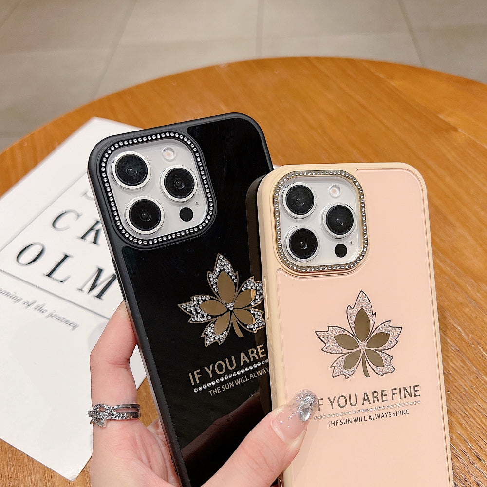 Stamping Leave Design TPU (Soft) Phone Case - iPhone 16 Plus