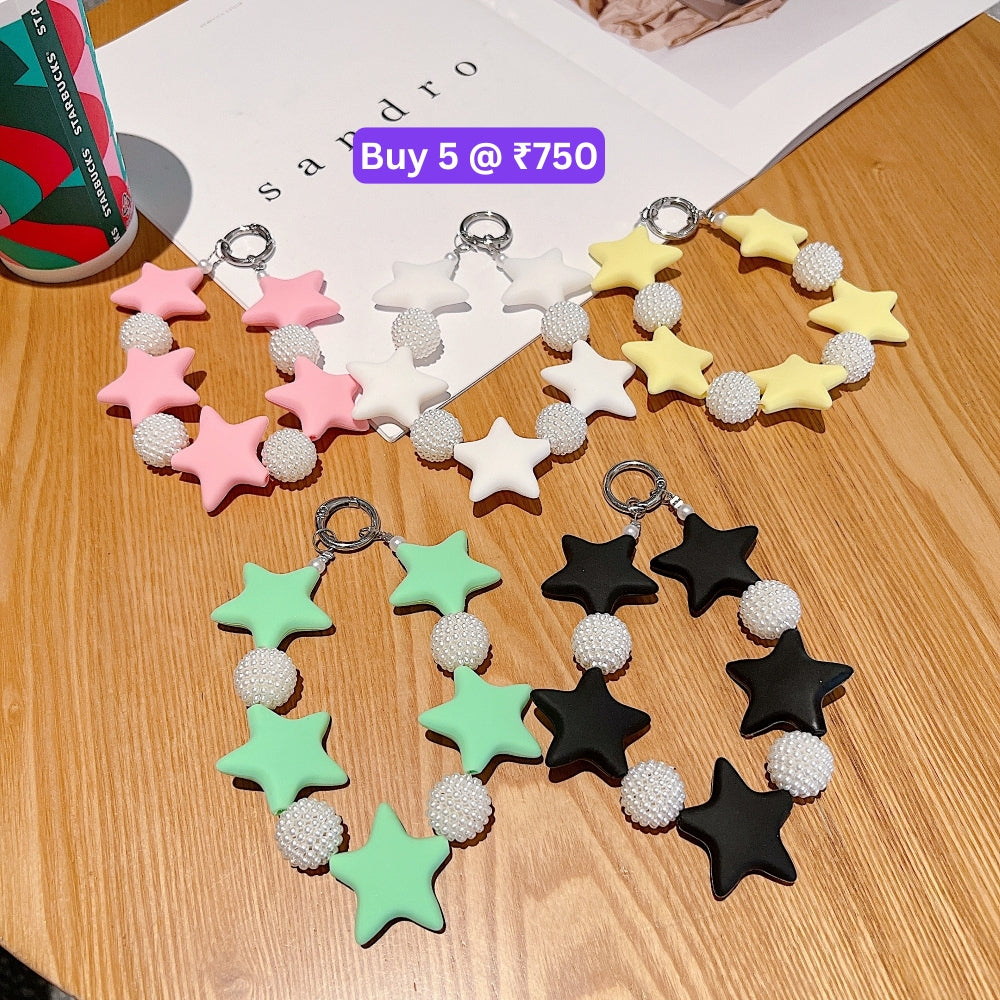 Star Shape Acrylic Phone Charm | Bracelet | Handbag Charm