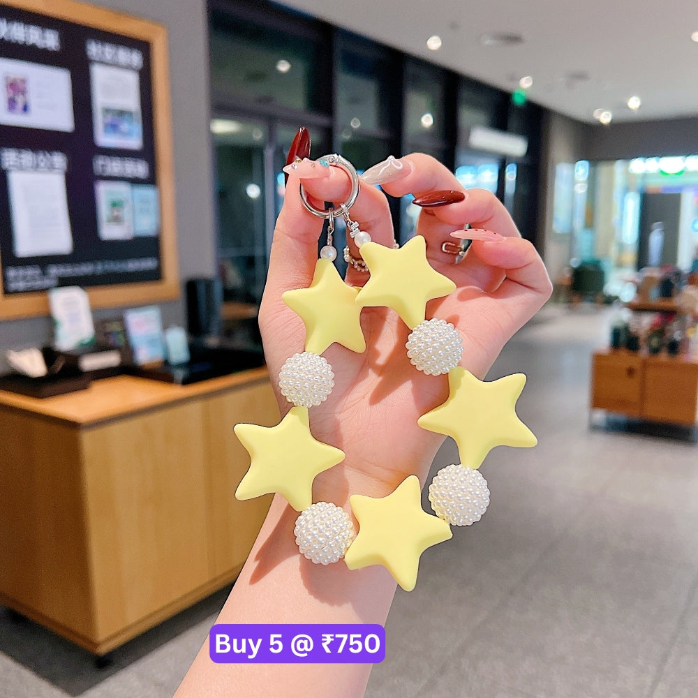 Star Shape Acrylic Phone Charm | Bracelet | Handbag Charm