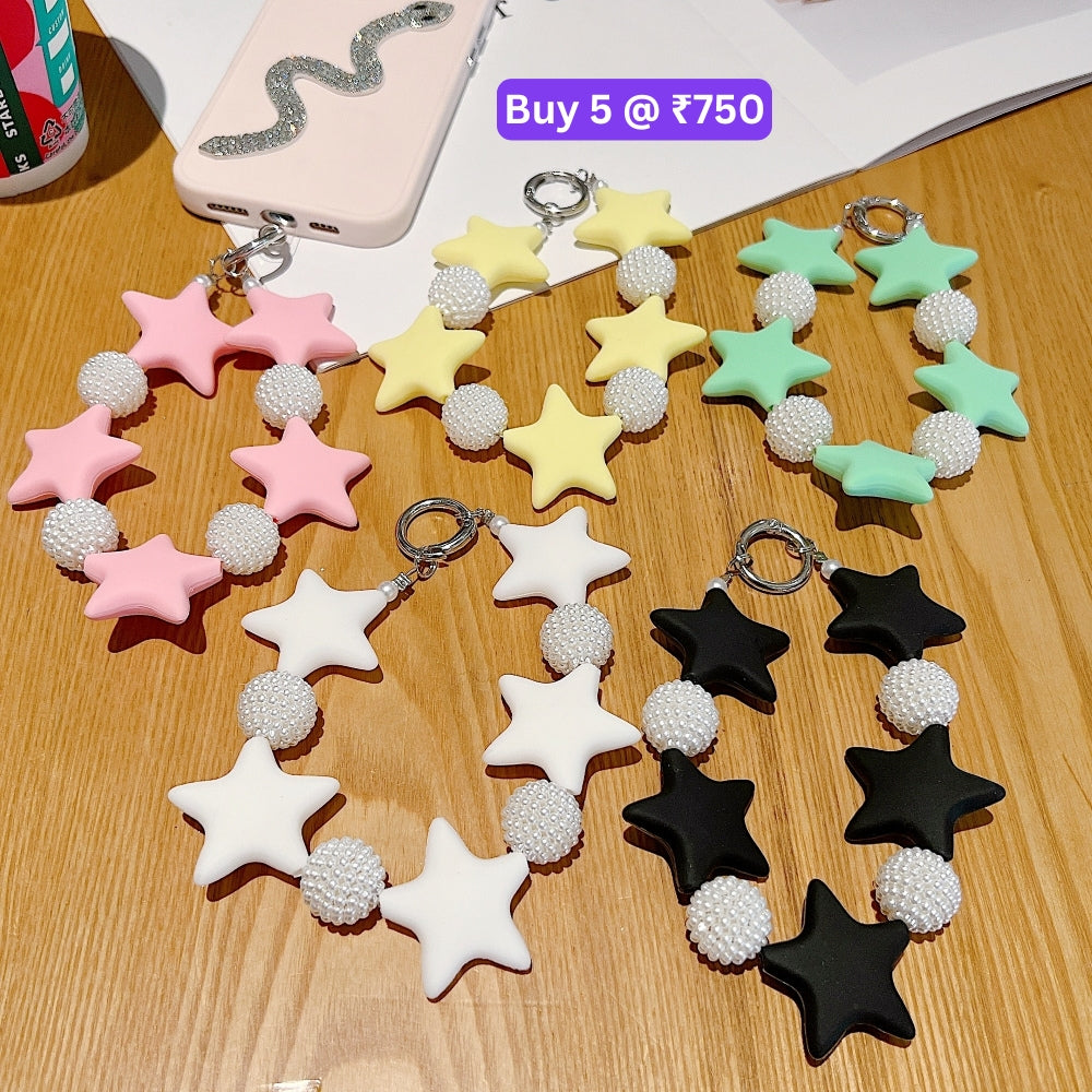 Star Shape Acrylic Phone Charm | Bracelet | Handbag Charm