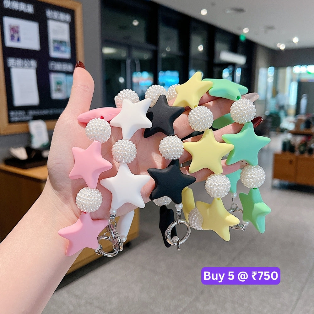 Star Shape Acrylic Phone Charm | Bracelet | Handbag Charm