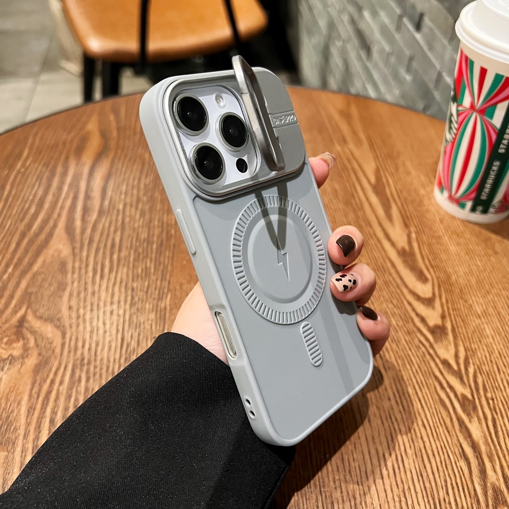 TPU Silicone Magnetic Wireless Kickstand Phone Case - iPhone 15