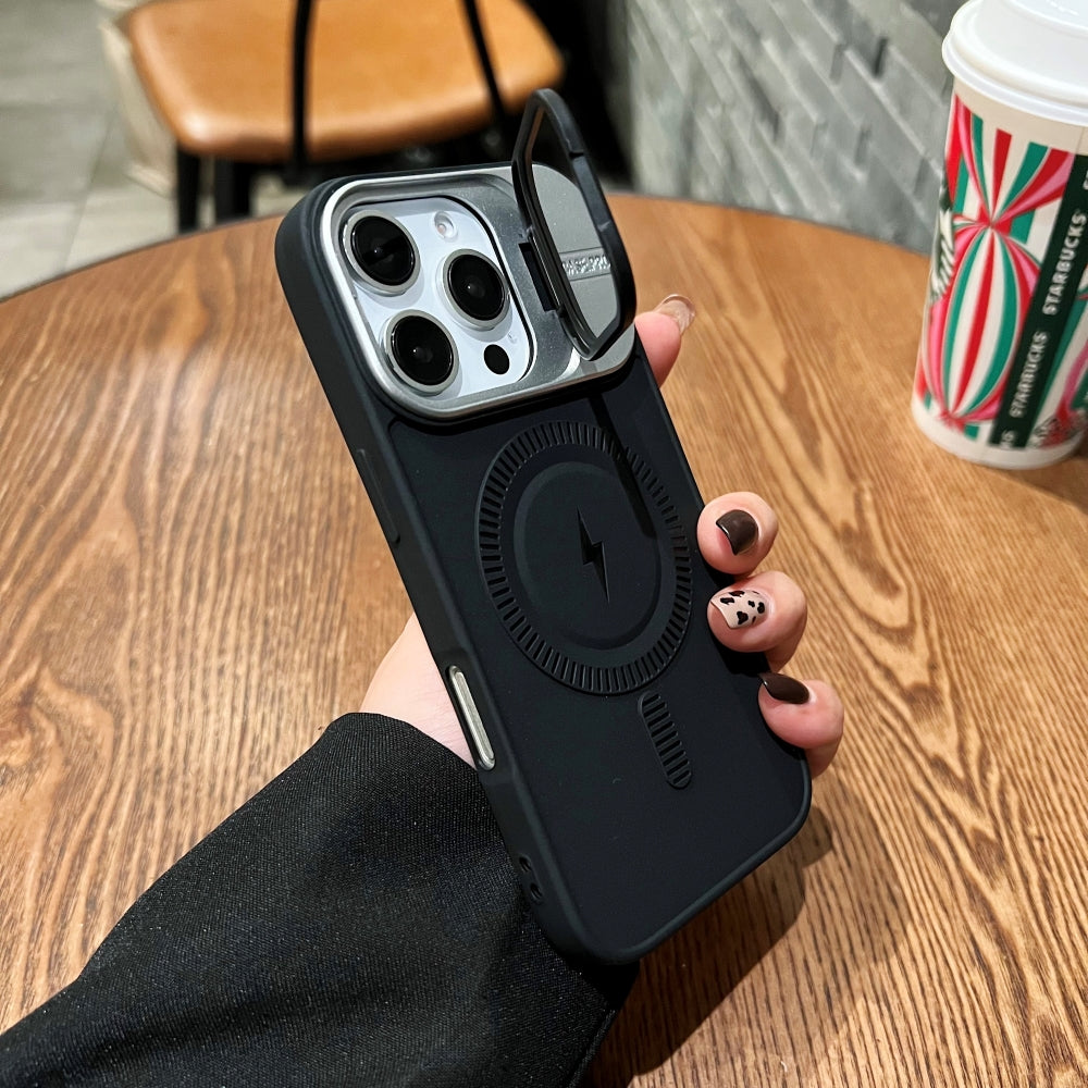 TPU Silicone Magnetic Wireless Kickstand Phone Case - iPhone 15