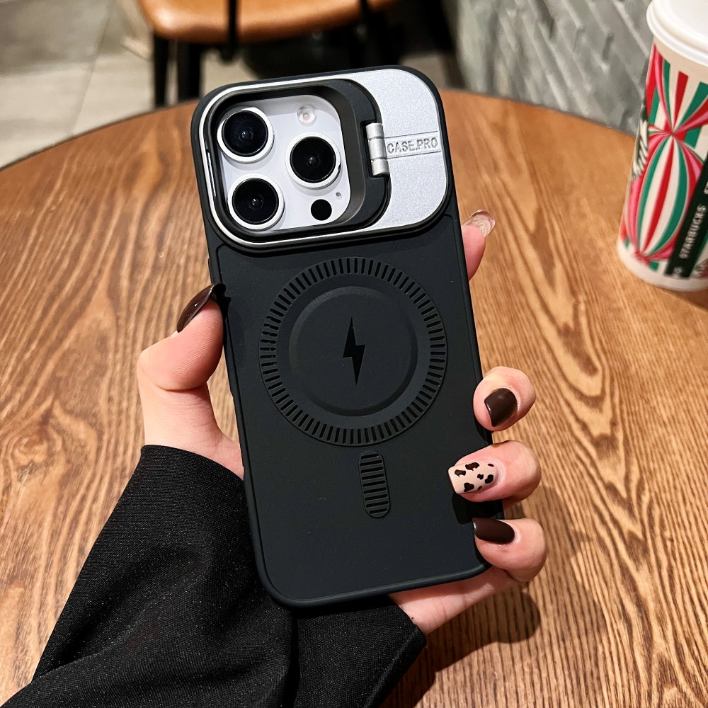TPU Silicone Magnetic Wireless Kickstand Phone Case - iPhone 15
