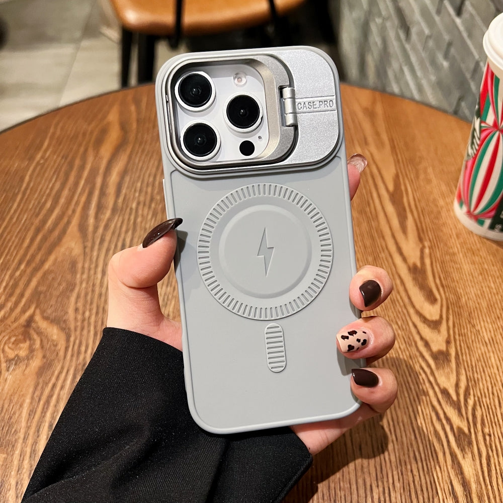 TPU Silicone Magnetic Wireless Kickstand Phone Case - iPhone 15