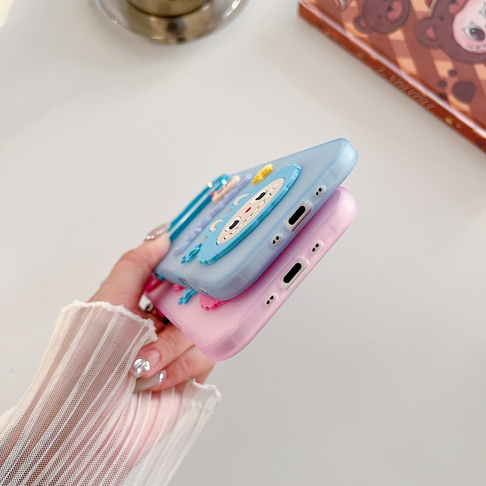TPU (Soft) Labubu Character Protective Phone Case | Mobile Cover - iPhone 15 Pro