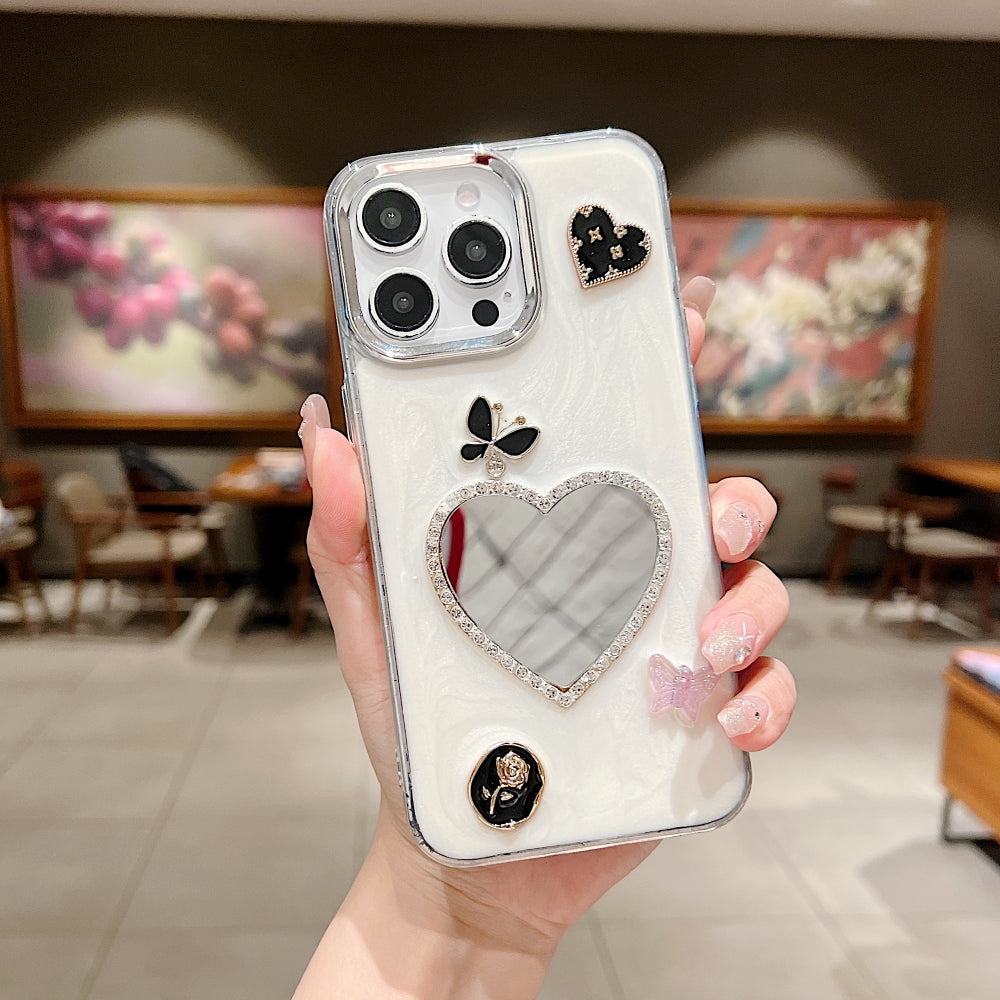 Tiny Bear | Flower | Heart | Mirror Shockproof Phone Case