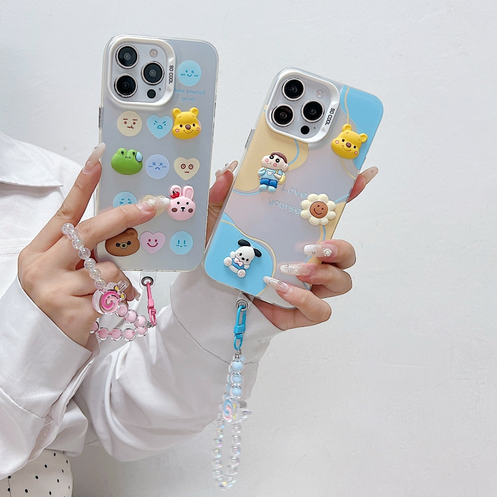 Toy Printed Phone Case with Bracelet
