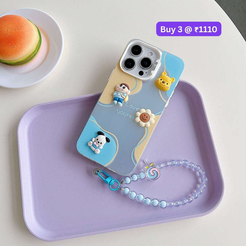 Toy PC (Hard) Printed Phone Case with Bracelet | Mobile Cover - iPhone 14