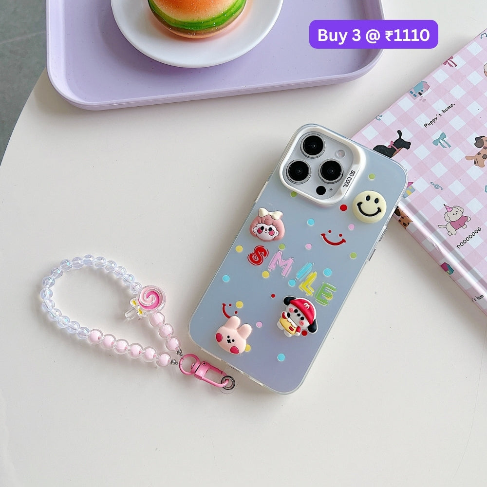 Toy PC (Hard) Printed Phone Case with Bracelet | Mobile Cover - iPhone 14