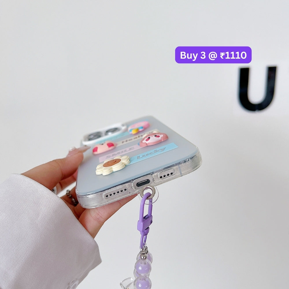 Toy PC (Hard) Printed Phone Case with Bracelet | Mobile Cover - iPhone 14