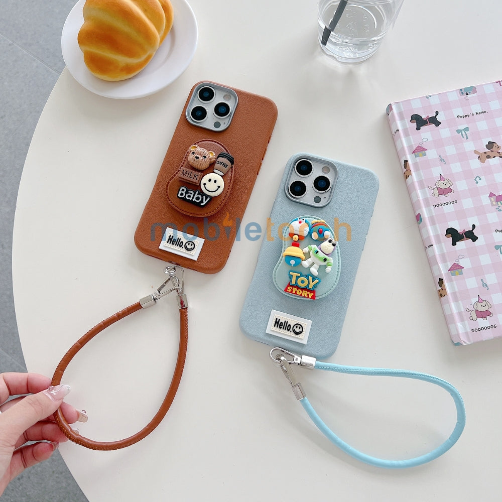 Toy Story Holder PU Leather Phone Case | Mobile Cover with Bracelet - OnePlus Nord CE 3 Lite