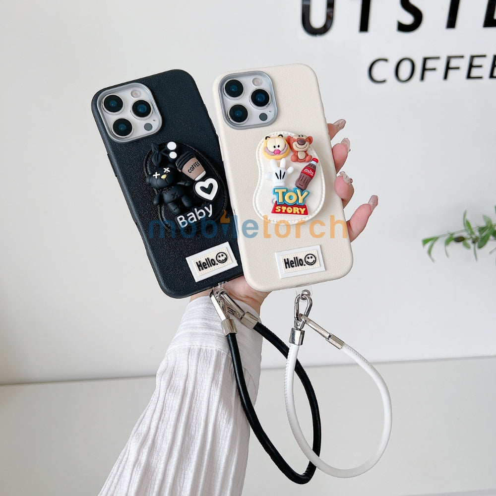 Toy Story Holder PU Leather Phone Case | Mobile Cover with Bracelet - OnePlus Nord CE 3 Lite