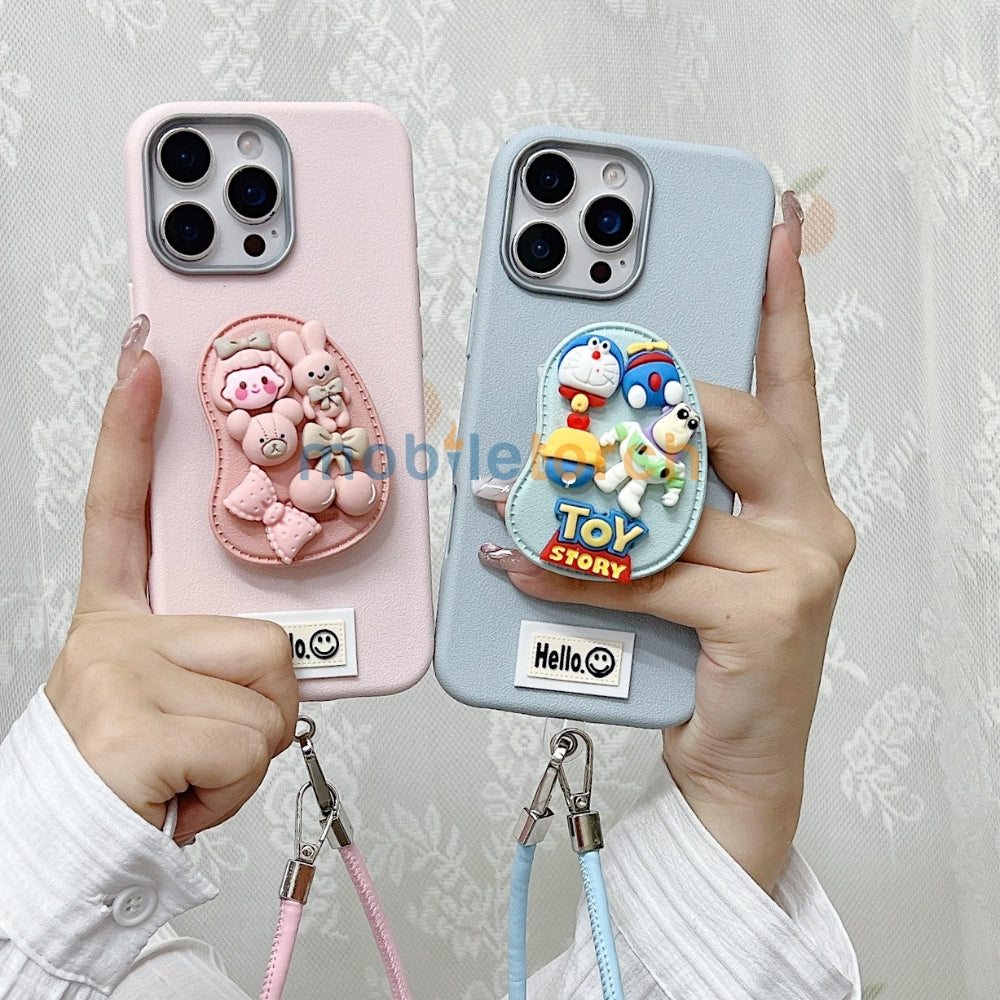 Toy Story Holder PU Leather Phone Case | Mobile Cover with Bracelet - OnePlus Nord CE 3 Lite