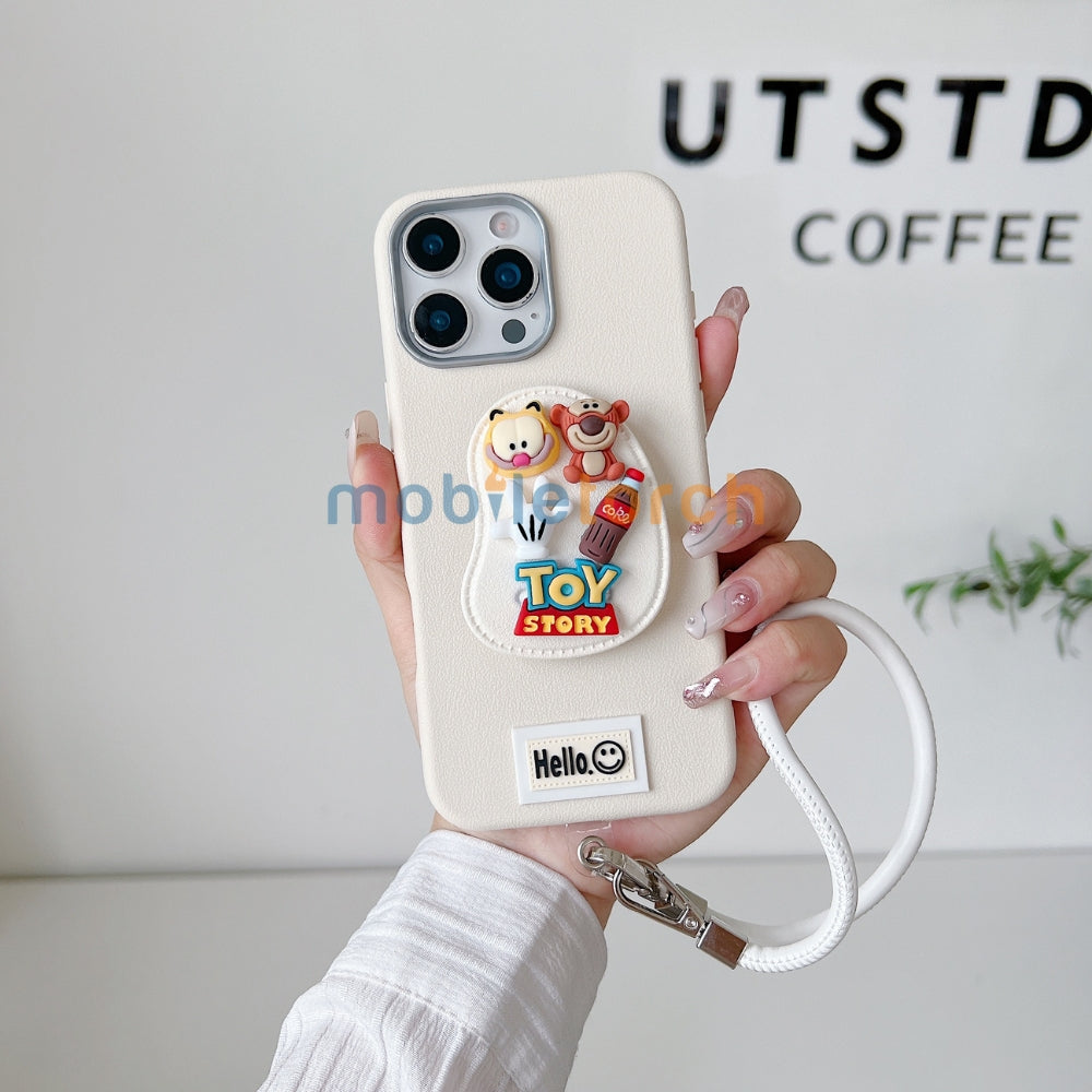 Toy Story Holder PU Leather Phone Case | Mobile Cover with Bracelet - OnePlus Nord CE 3 Lite