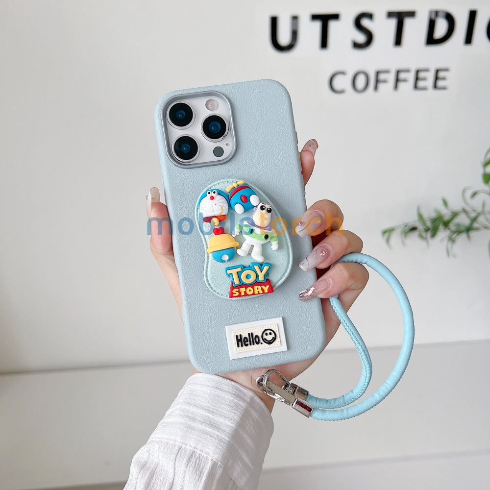 Toy Story Holder PU Leather Phone Case | Mobile Cover with Bracelet - OnePlus Nord CE 3 Lite