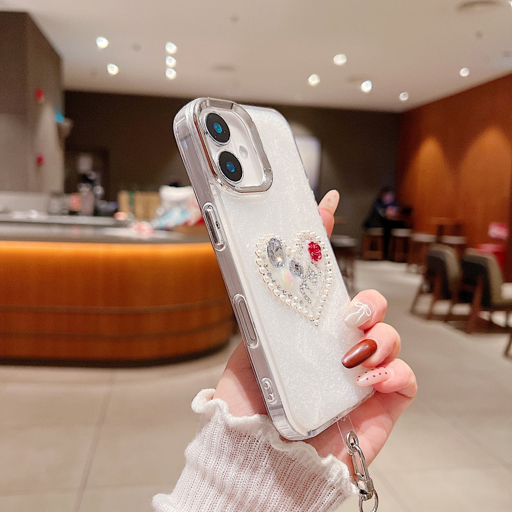 Transparent Rubber Gel Phone Case with Bracelet