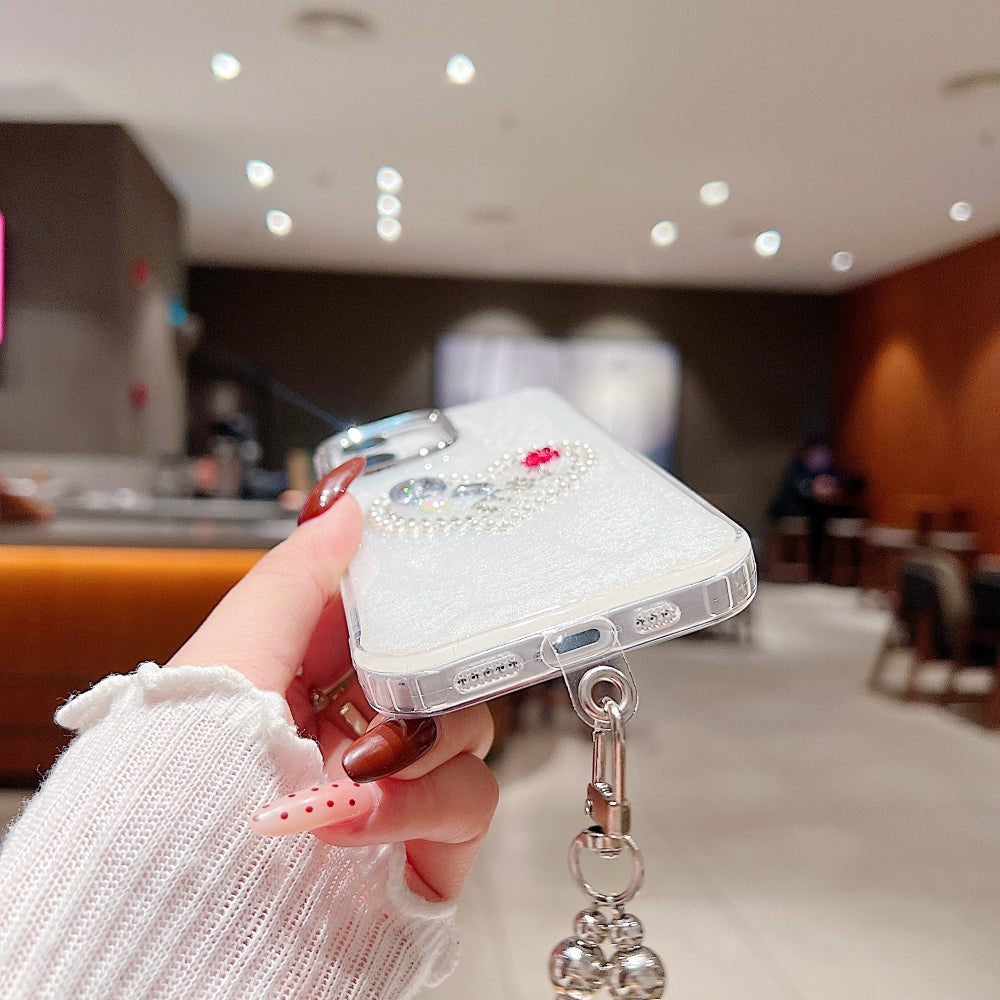 Transparent Rubber Gel Phone Case with Bracelet