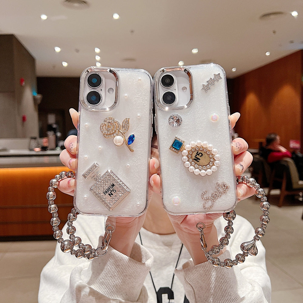 Transparent Rubber Gel Phone Case with Bracelet