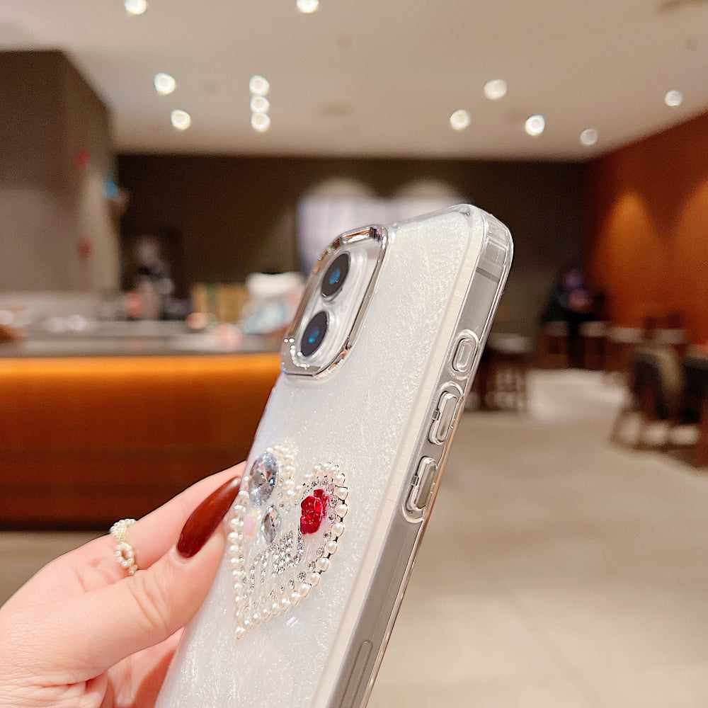 Transparent Rubber Gel Phone Case with Bracelet