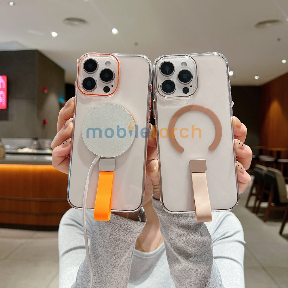 Transparent PC (Hard) Color Wireless Charging Phone Case - iPhone 13