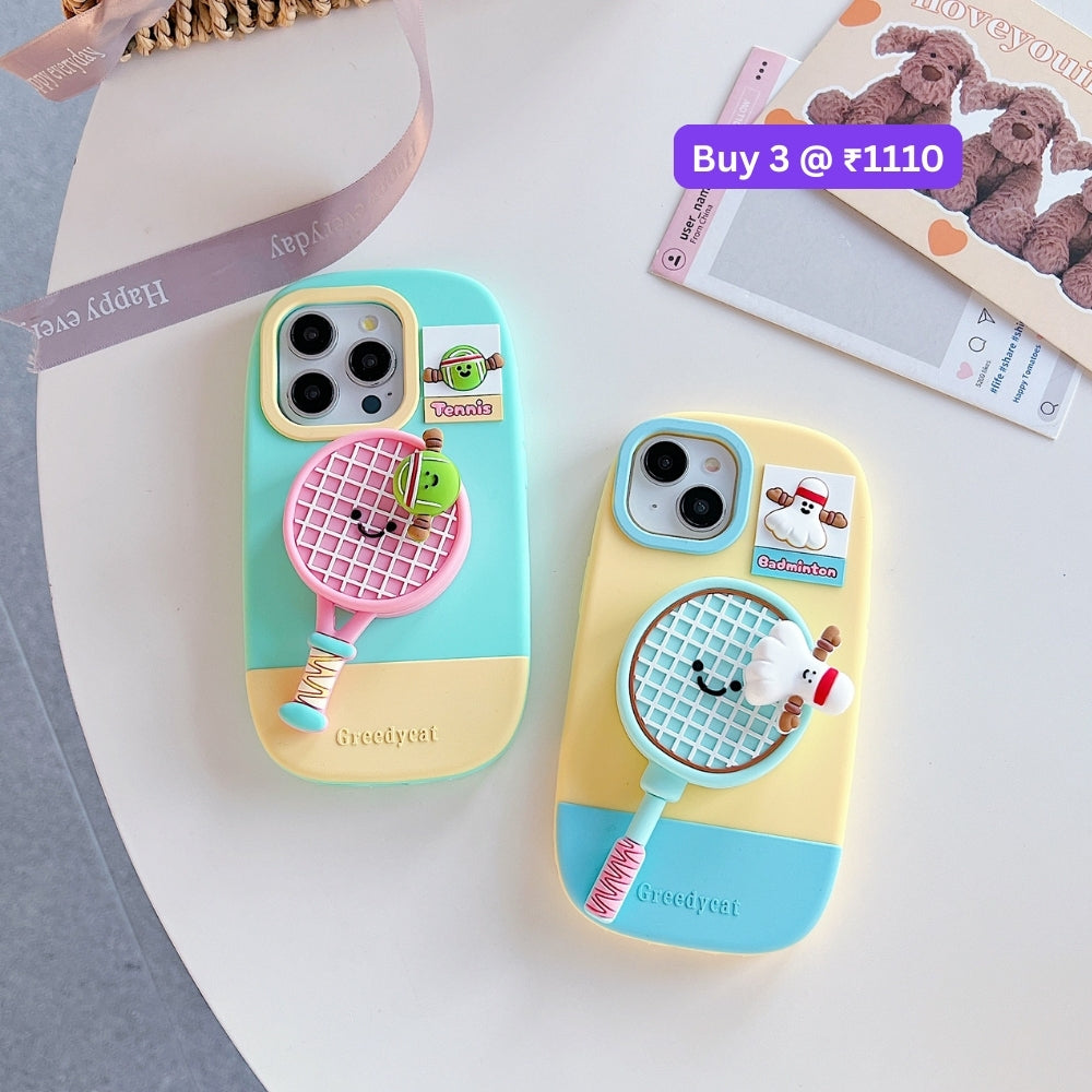 Unique Tennis Silicone Soft Phone Case | Mobile Cover - iPhone 14 Pro Max