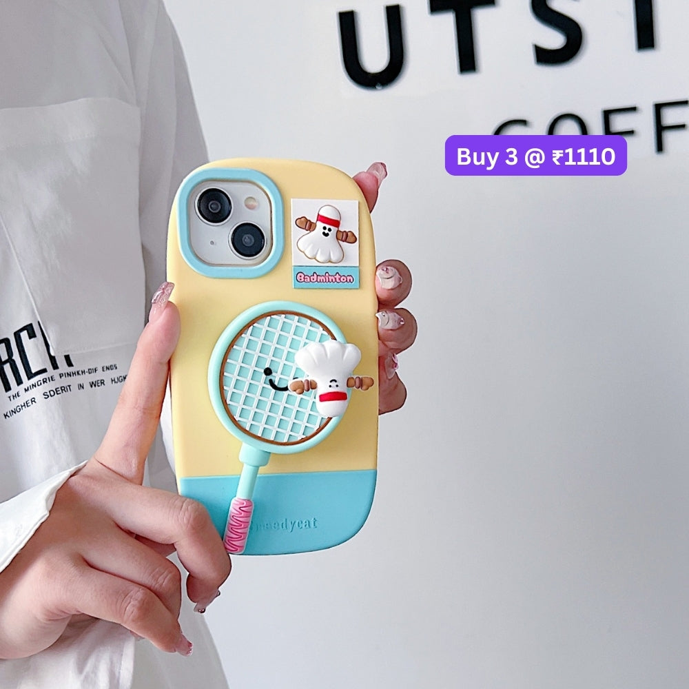 Unique Tennis Silicone Soft Phone Case | Mobile Cover - iPhone 14 Pro Max
