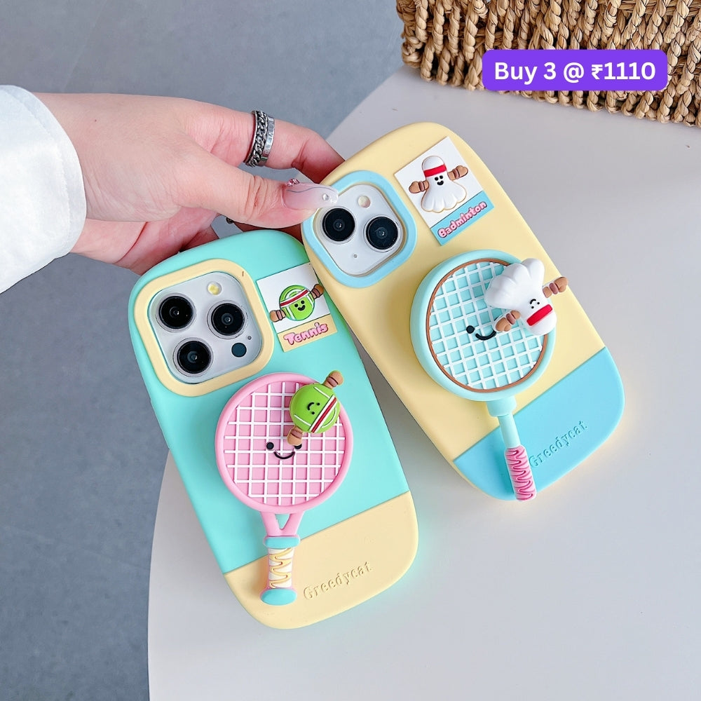 Unique Tennis Silicone Soft Phone Case | Mobile Cover - iPhone 14 Pro Max