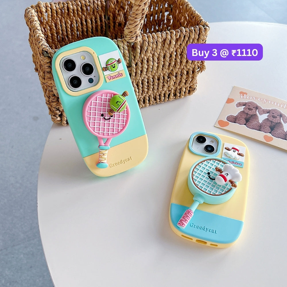 Unique Tennis Silicone Soft Phone Case | Mobile Cover - iPhone 14 Pro Max