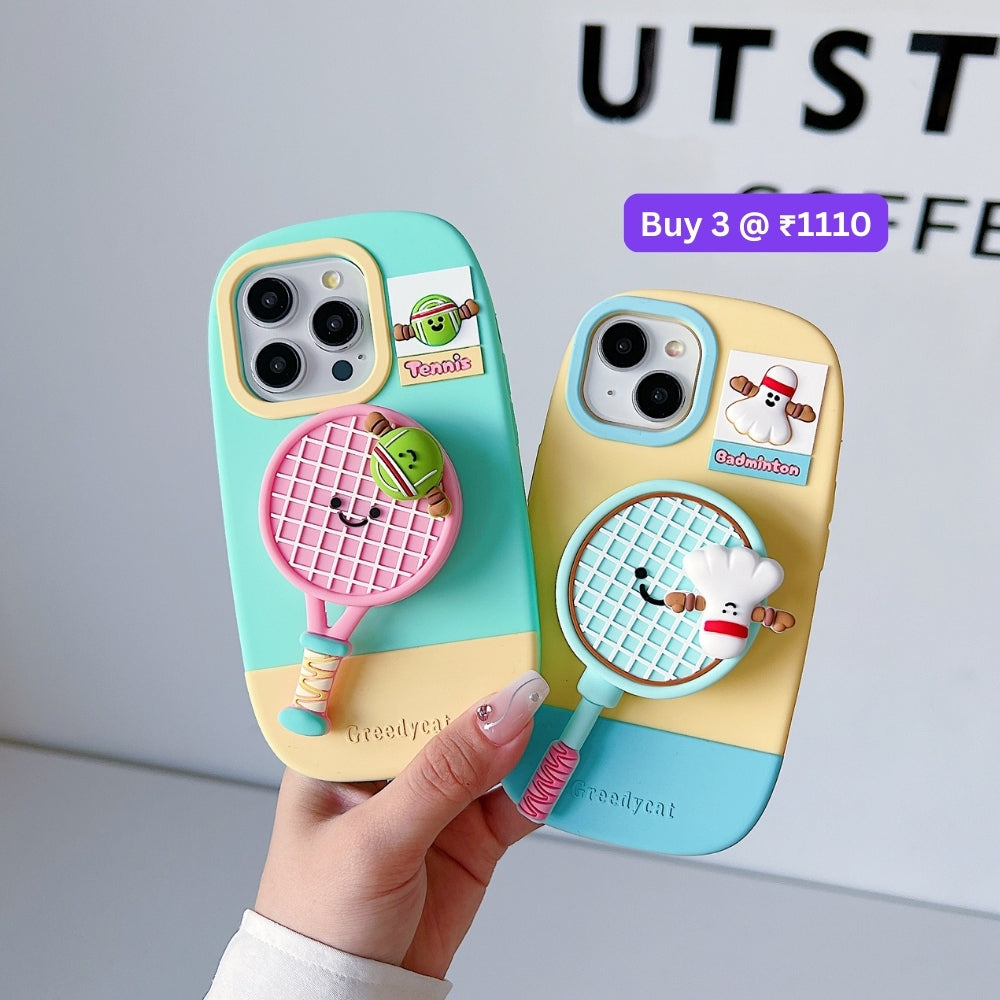 Unique Tennis Silicone Soft Phone Case | Mobile Cover - iPhone 14 Pro Max