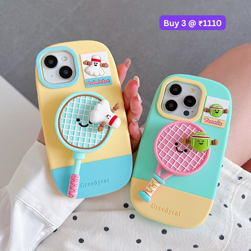 Unique Tennis Silicone Soft Phone Case | Mobile Cover - iPhone 14 Pro Max