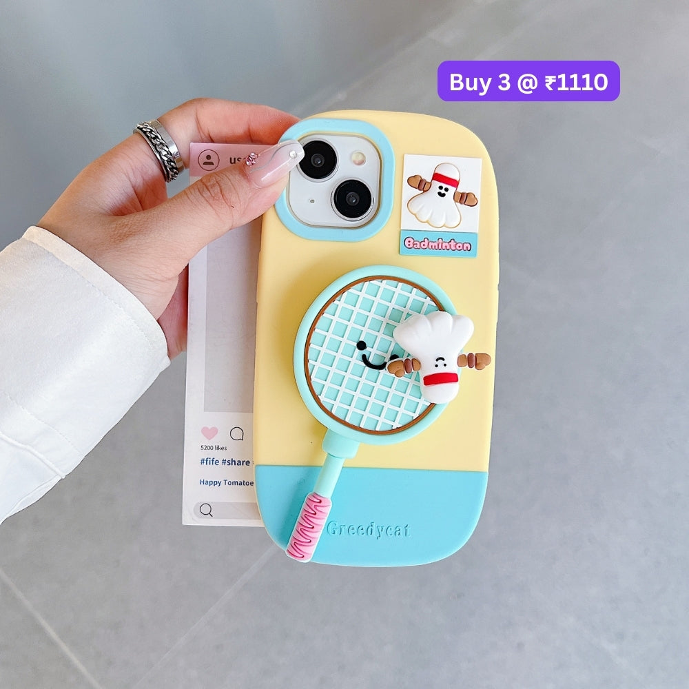Unique Tennis Silicone Soft Phone Case | Mobile Cover - iPhone 14 Pro Max