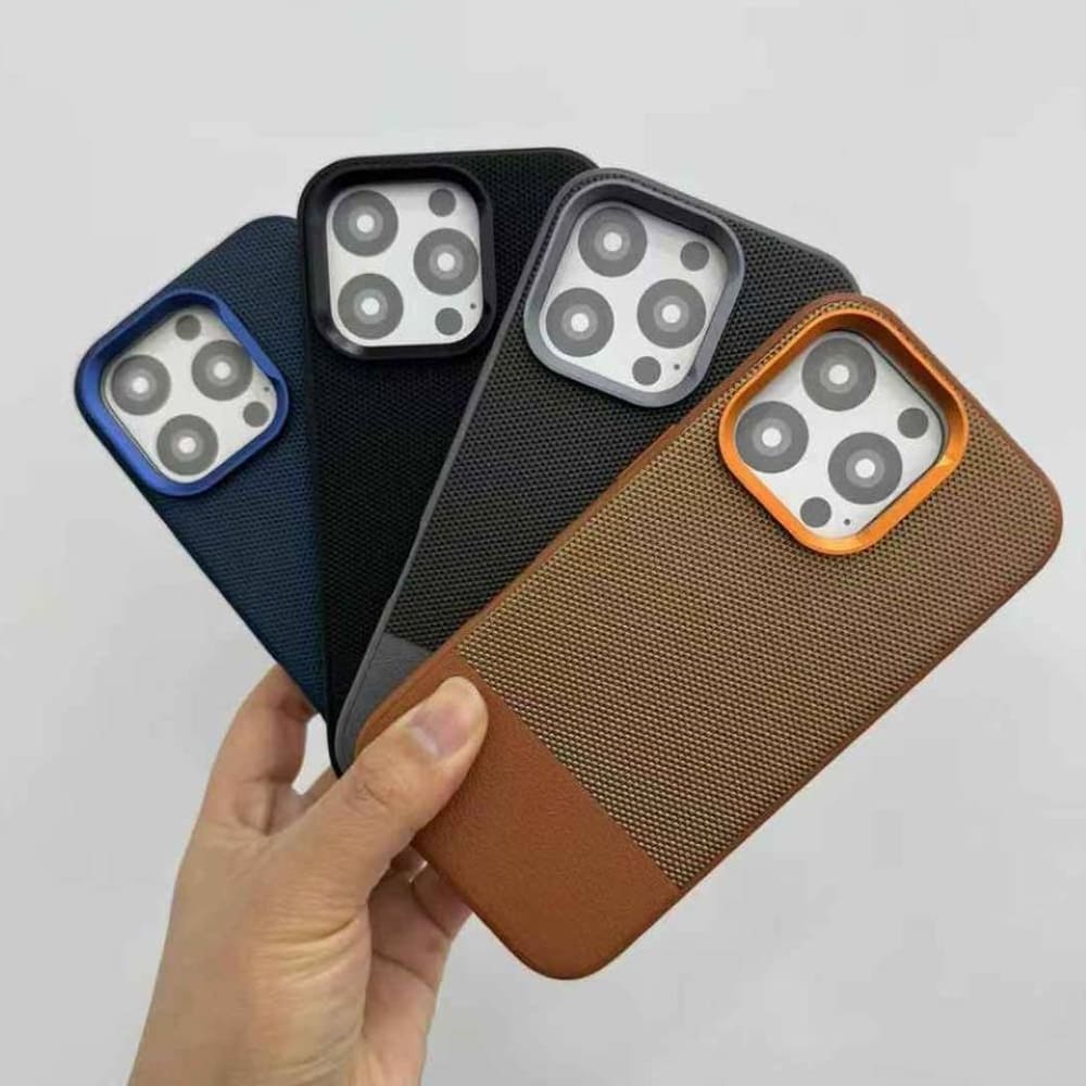 Vegan Leather Metro Weave Phone Case