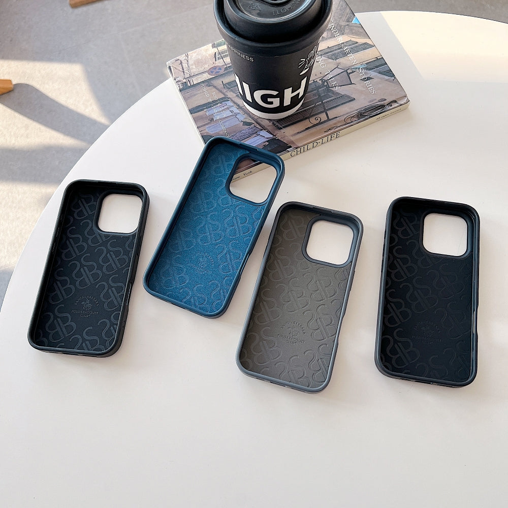 Wireless Charging PU Leather Rugged Kickstand Phone Case - iPhone 15
