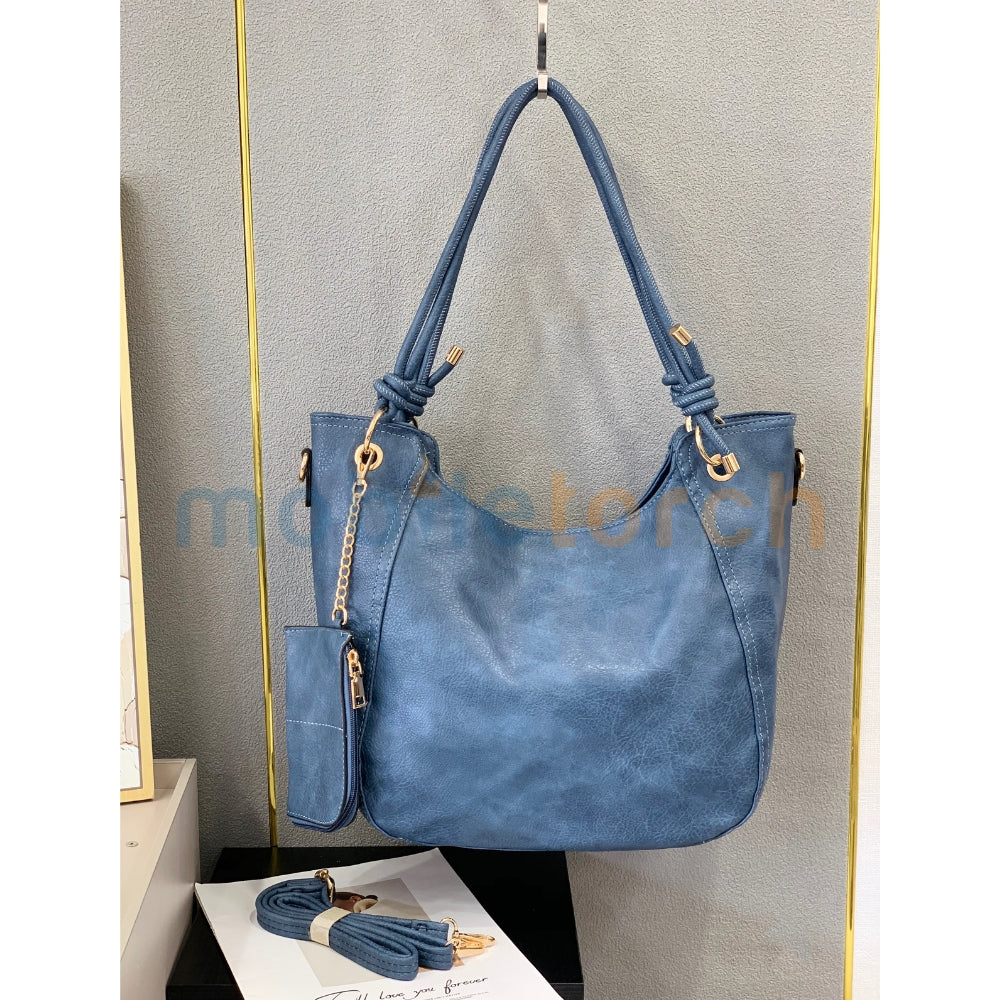 Women Fashion Large Capacity Bag | PU Leather Tote Shoulder Bag with Mini Pocket