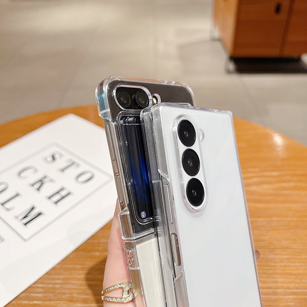 360 Transparent TPU (Soft) | PC (Hard) Phone Case - Samsung Z Flip 4