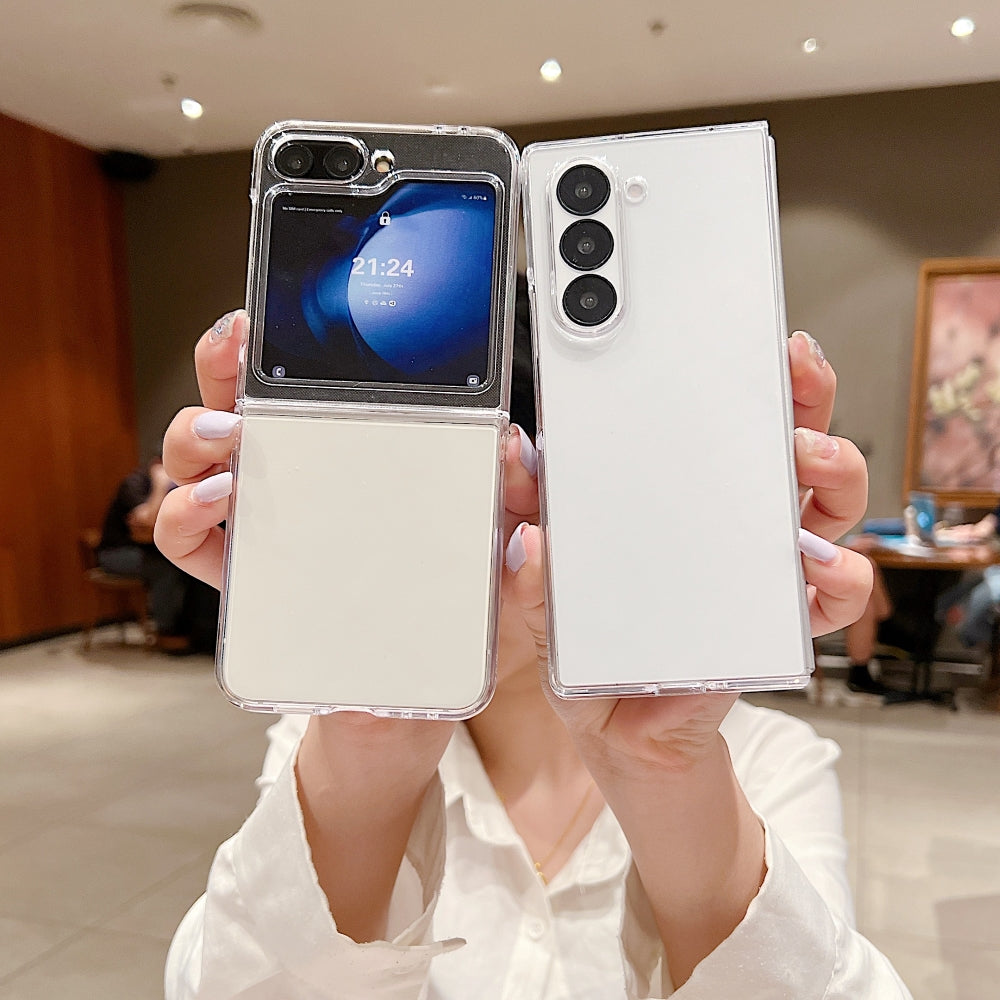 360 Transparent TPU (Soft) | PC (Hard) Phone Case - Samsung Z Flip 4