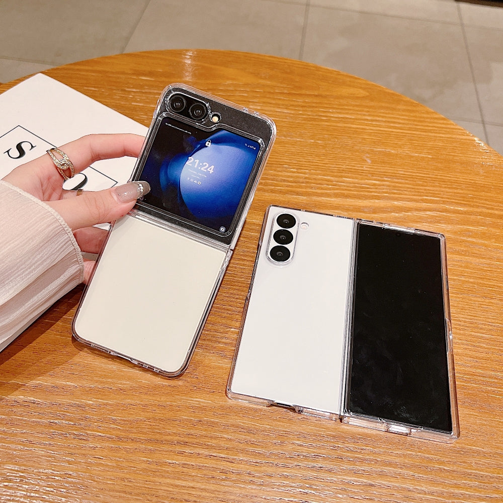 360 Transparent TPU (Soft) | PC (Hard) Phone Case - Samsung Z Flip 4
