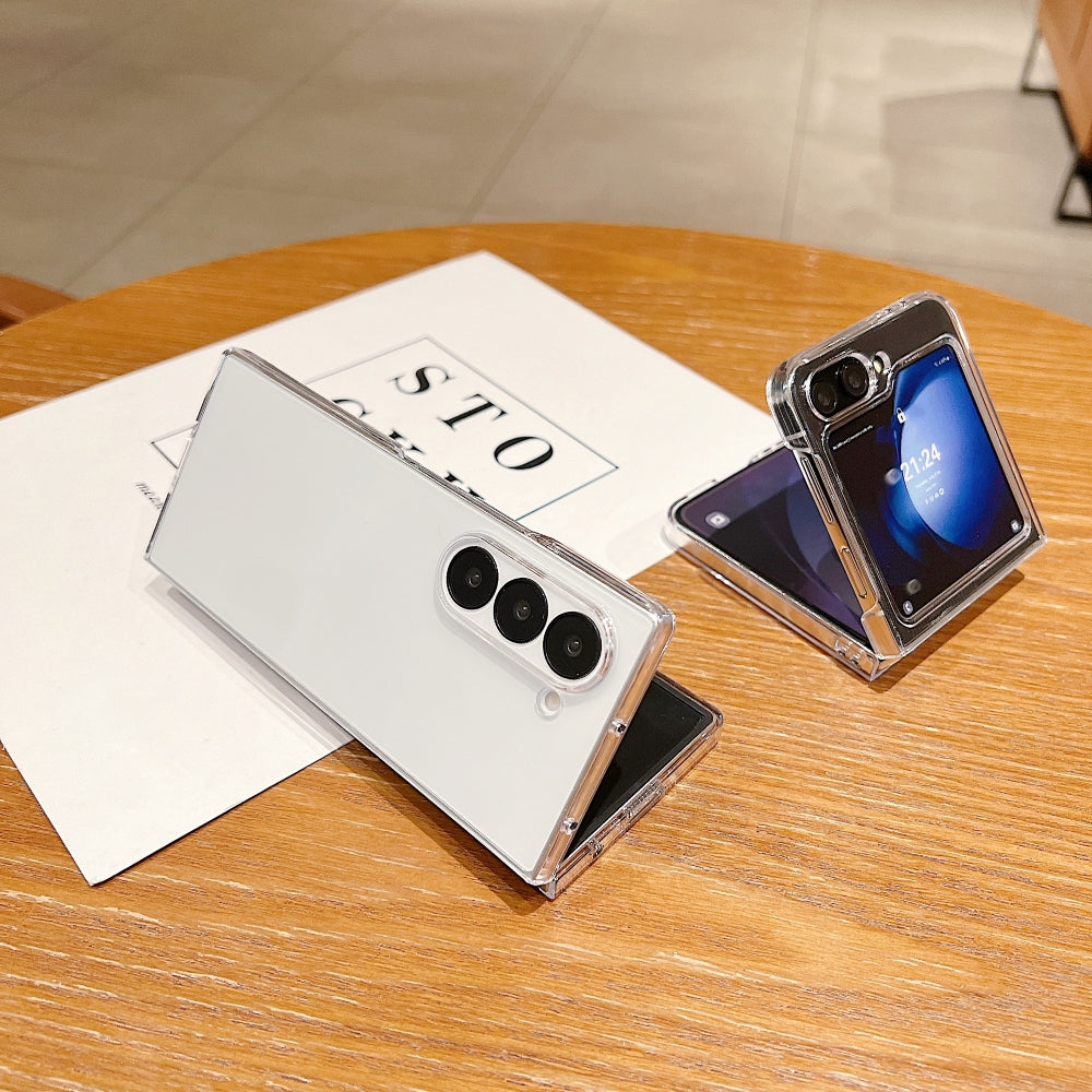 360 Transparent TPU (Soft) | PC (Hard) Phone Case - Samsung Z Flip 4