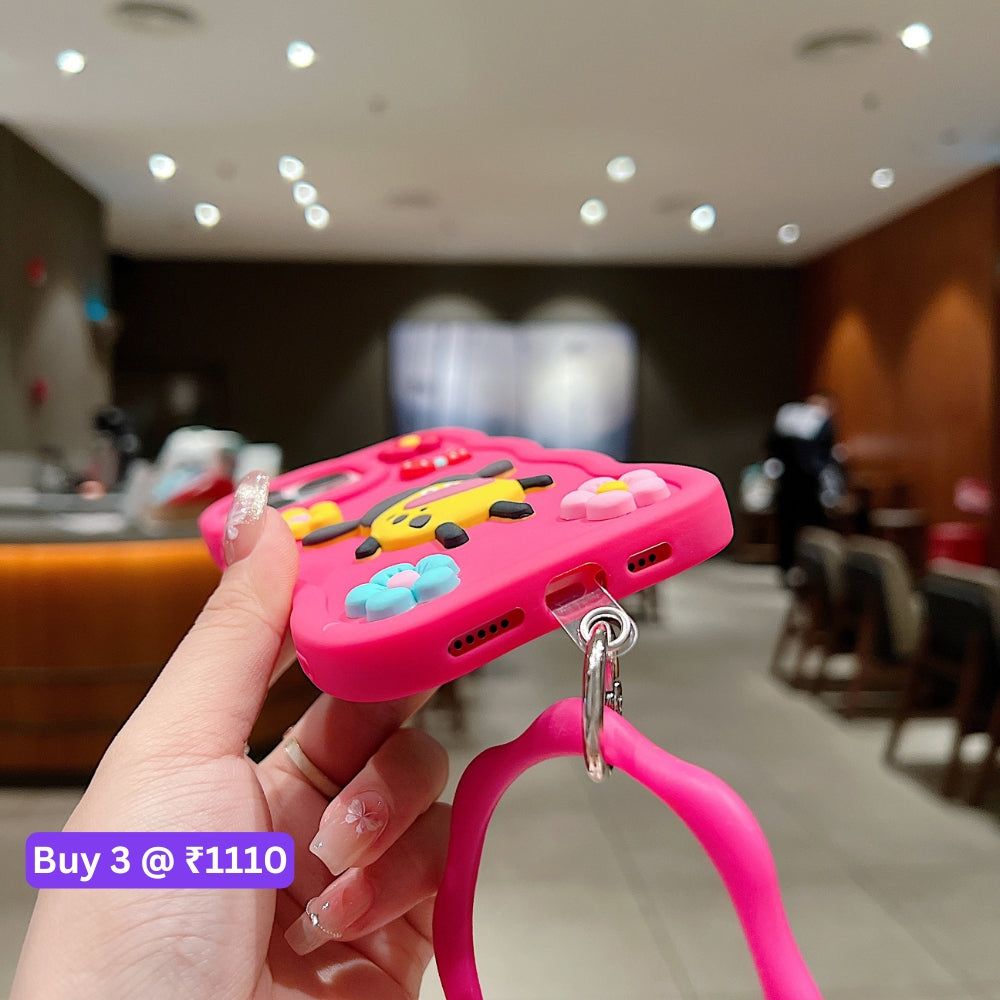 3D Flower and Cartoon TPU (Soft) Phone Case - Samsung A15
