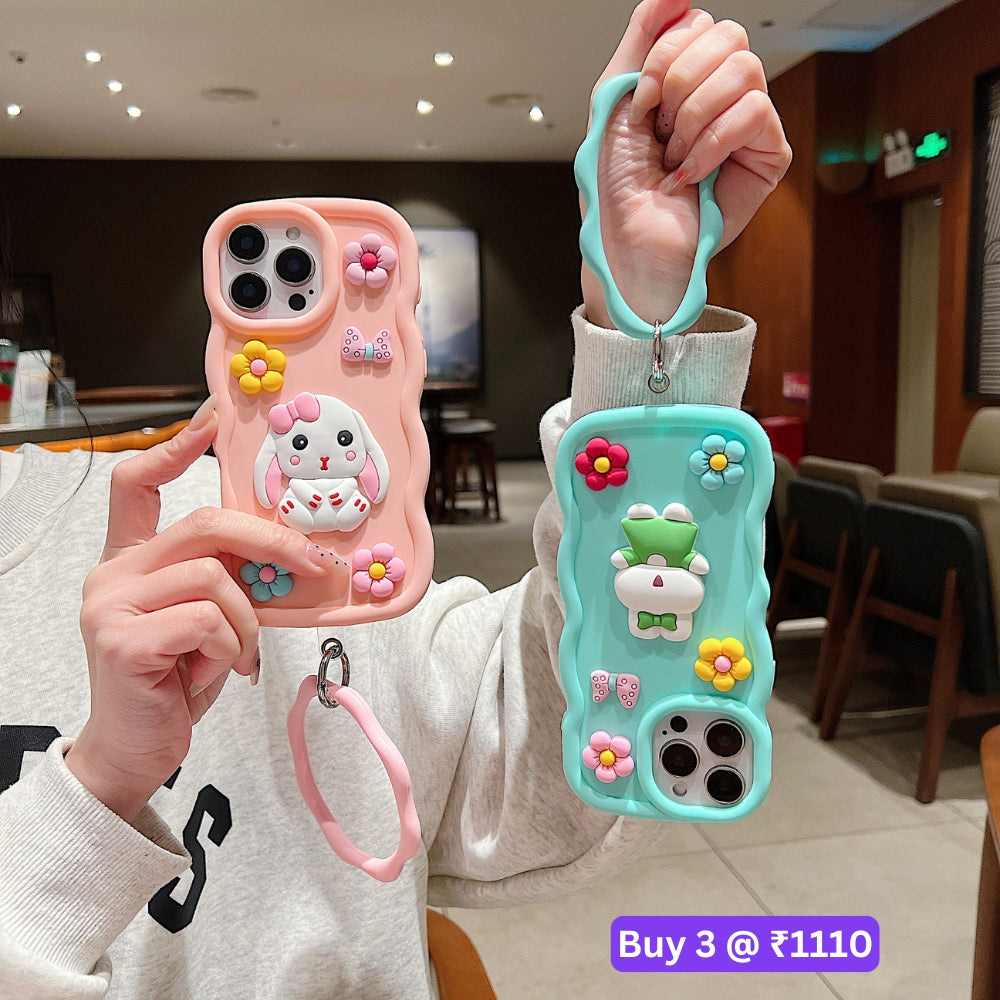 3D Flower and Cartoon TPU (Soft) Phone Case - Samsung A15